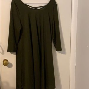 Olive green dress